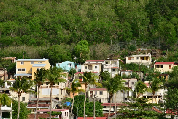 Martinica, pitoresca aldeia Bellefontaine nas Índias Ocidentais — Fotografia de Stock