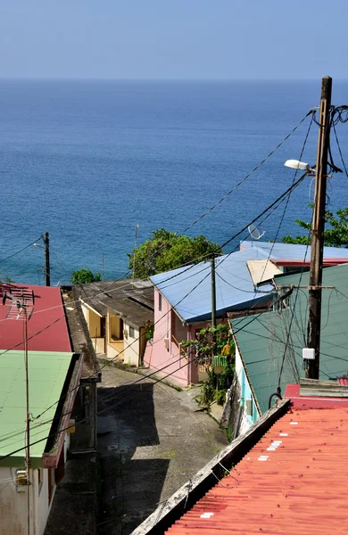 Martinica, pintoresco pueblo de Macouba en Indias Occidentales —  Fotos de Stock