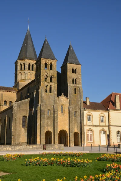 Saone et Loire, la pittoresca città di Paray le Monial — Foto Stock