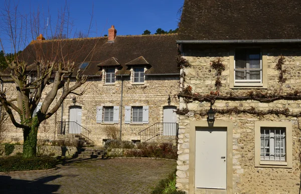 Giverny, Francia - 29 de febrero de 2016: pintoresco pueblo en invierno —  Fotos de Stock