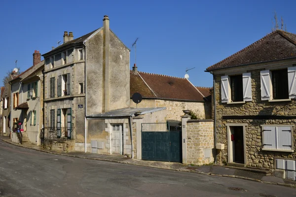 Us, Frankreich - 14. März 2016: Malerisches Dorf im Winter — Stockfoto