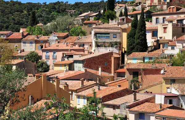 Bormes les Mimosas, France - april 18 2016 : the picturesque old — Stock Photo, Image