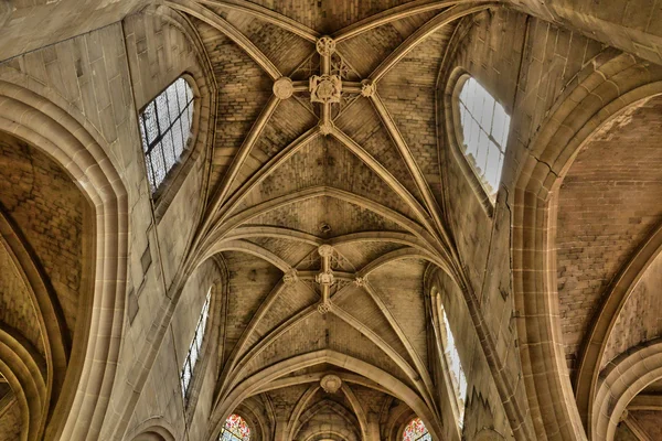 Francie, malebné kostel Magny en Vexin — Stock fotografie