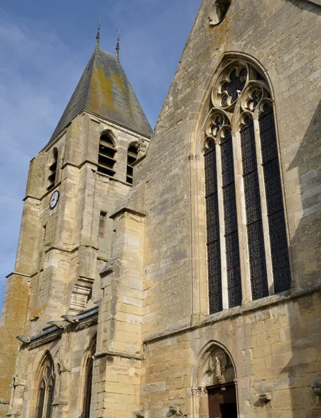 Ecouis, França - 22 de julho de 2015: igreja colegiada — Fotografia de Stock