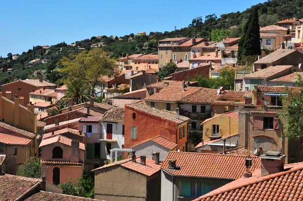 Bormes les Mimosas, France - april 18 2016 : the picturesque old — Stock Photo, Image