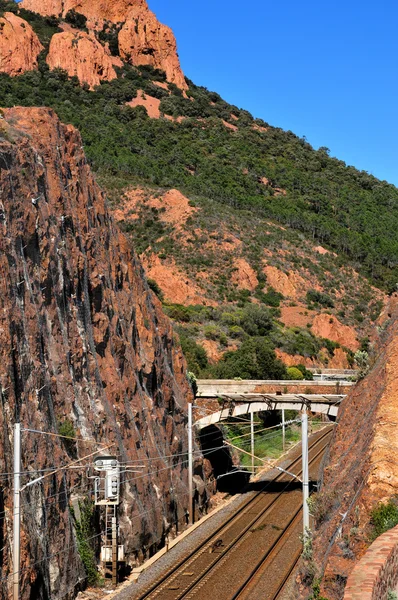 Saint Raphael, France - april 14 2016 : Esterel Massif — Stock Photo, Image