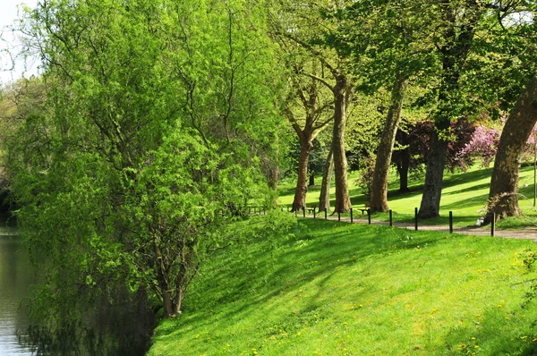 Poissy, Francia - mai 2 2016: el parque Messonnier — Foto de Stock