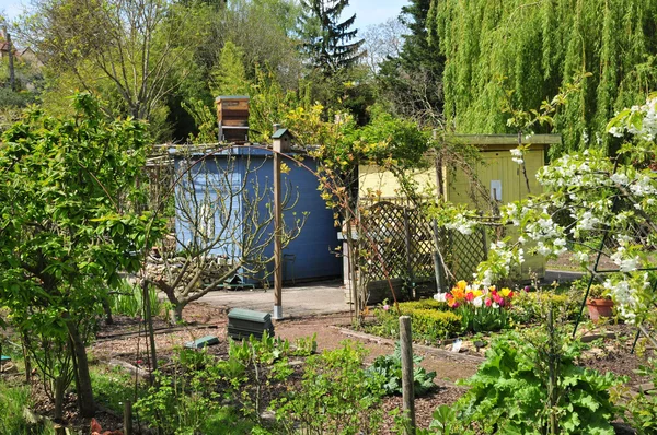 Verneuil sur Seine, França - mai 2 2016: o jardim de colocação — Fotografia de Stock