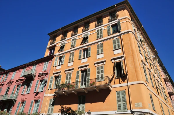 Nice, France - april 19 2016 : historical city center — Stock Photo, Image