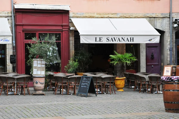 Lyon, France - 13 avril 2016 : restaurant — Photo
