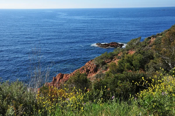 Saint Raphael; Francja - kwietnia 2016 15: malownicze Esterel kukurydzy — Zdjęcie stockowe