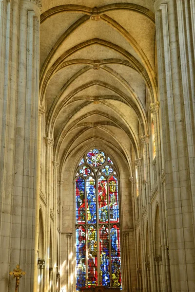 A cidade de Les Andelys em normandie — Fotografia de Stock