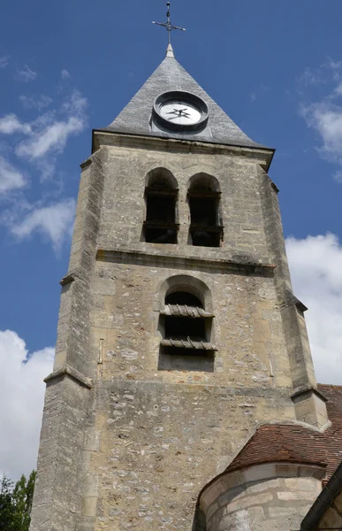 Villers en Arthies, França - 15 de julho de 2015: igreja — Fotografia de Stock