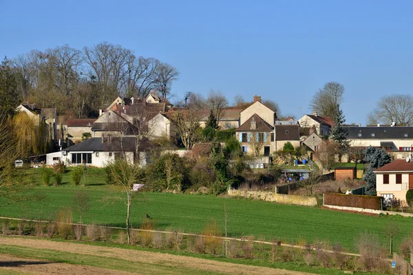 Oinville sur Montcient, France - Feb 19 2016: the pictures — стоковое фото