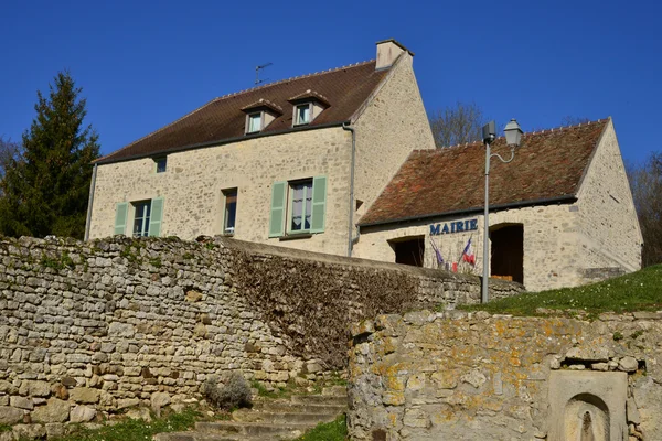 Saint Cyr en Arthies, France - february 29 2016 :  city hall — Stock Photo, Image