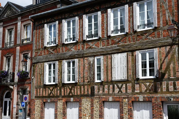 Bernay, France - august 11 2016 : picturesque city in summer — Stock Photo, Image