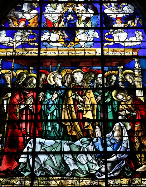 Duclair, France - june 22 2016 : Saint Denis church — Stock Photo, Image