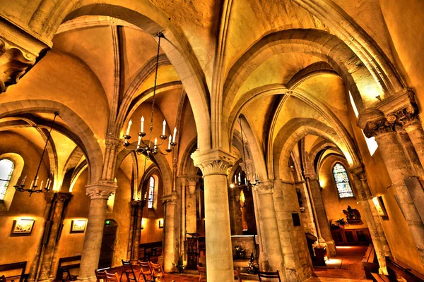 Verneuil Sur Seine Francia Junio 2020 Histórica Iglesia San Martín —  Fotos de Stock