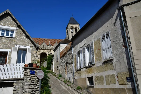 Vetheuil Franciaország Szeptember 2020 Festői Falu — Stock Fotó