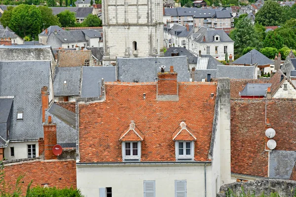 Loches Франция Июля 2020 Живописный Город — стоковое фото