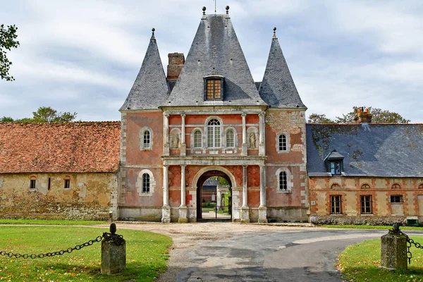 Radepont França Setembro 2020 Pitoresco Castelo Bonnemare Normandia — Fotografia de Stock