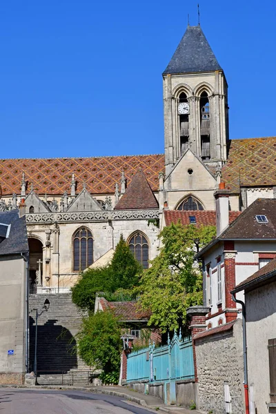 Vetheuil Francia Septiembre 2020 Iglesia Notre Dame Pintoresco Pueblo —  Fotos de Stock