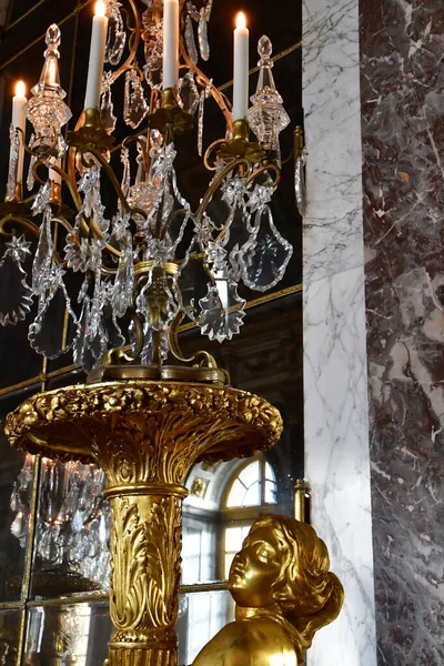Версаль Франция Сентября 2020 Года Зеркальный Зал Версальского Дворца — стоковое фото