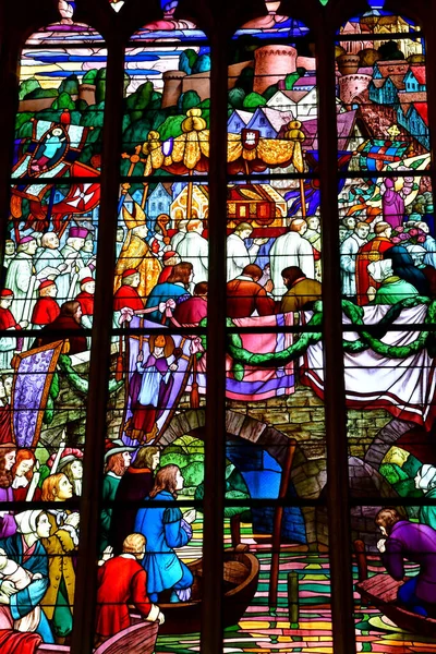 Dinan Fransa Eylül 2020 Saint Malo Kilisesi — Stok fotoğraf