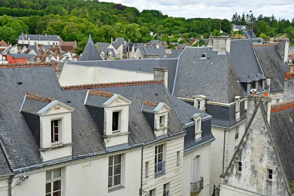 Loches Frankrike Juli 2020 Den Pittoreska Staden — Stockfoto