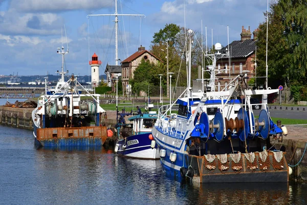 Honfleur France Août 2020 Bateaux Dans Port — Photo