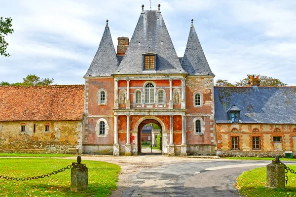 Radepont França Setembro 2020 Pitoresco Castelo Bonnemare Normandia — Fotografia de Stock