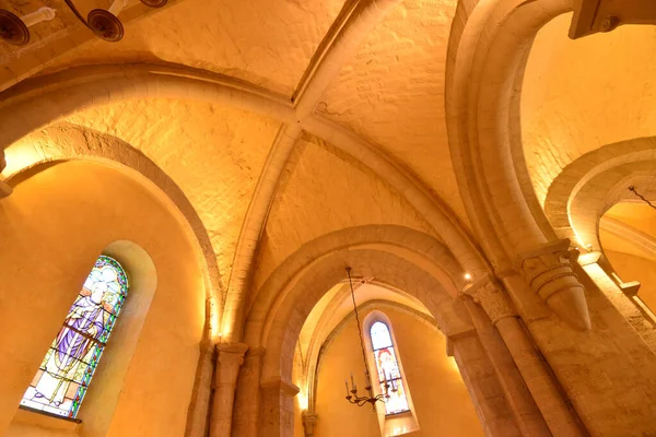 Verneuil Sur Seine Francia Giugno 2020 Storica Chiesa San Martino — Foto Stock