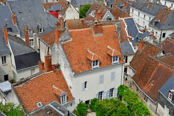 Loches Francia Luglio 2020 Pittoresca Città — Foto Stock