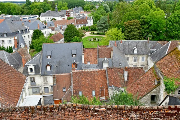 Loches Frankrijk Juli 2020 Pittoreske Stad — Stockfoto