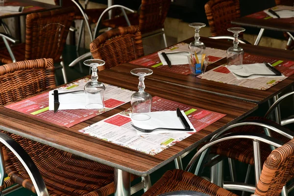 Loches Frankreich Juli 2020 Ein Restaurant — Stockfoto