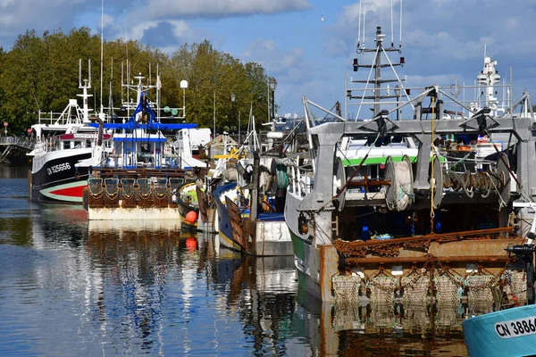 Honfleur France August 2020 Boats Port — Stock Photo, Image