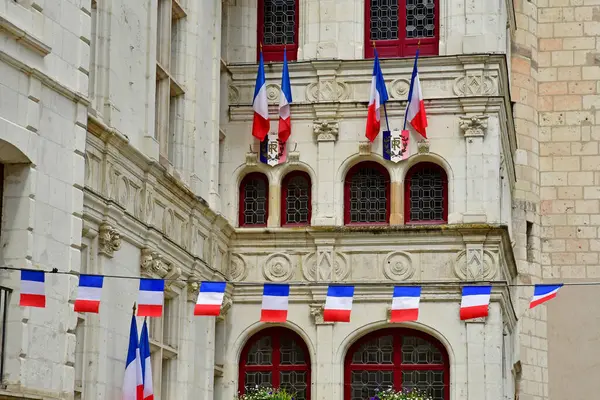 Loches Francia Julio 2020 Pintoresco Ayuntamiento —  Fotos de Stock