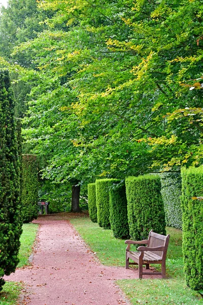 Vascoeuil France August 2020 Formal Garden — 图库照片