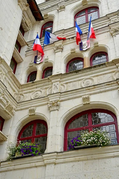 Loches Frankrike Juli 2020 Stadshuset — Stockfoto