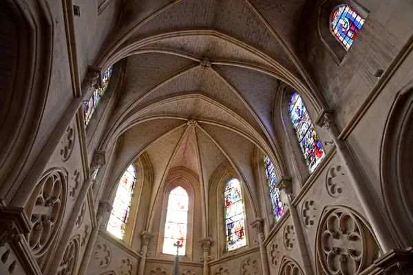 Houlgate Fransa Ekim 2020 Saint Aubin Neogotik Kilisesi — Stok fotoğraf