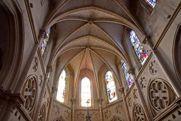 Houlgate França Outubro 2020 Igreja Neogótica Saint Aubin — Fotografia de Stock