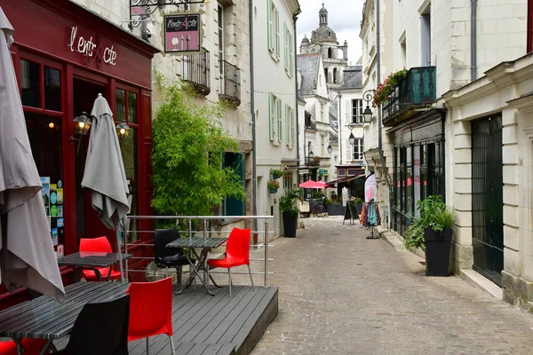 Loches Francia Julio 2020 Bar Restaurante — Foto de Stock