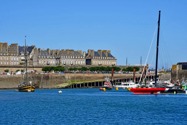 Saint Malo France Sseptember 2020 Walled City — стоковое фото