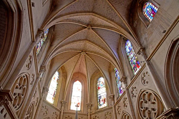 Houlgate França Outubro 2020 Igreja Neogótica Saint Aubin — Fotografia de Stock