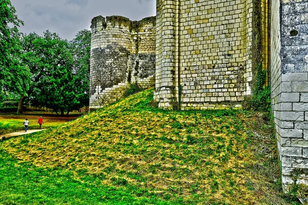 Loches Franța Iulie 2020 Donjon — Fotografie, imagine de stoc