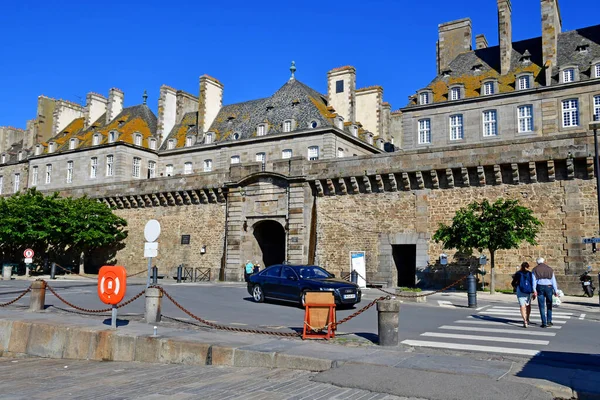 Saint Malo Francja Wrzesień 2020 Miasto Otoczone Murami — Zdjęcie stockowe