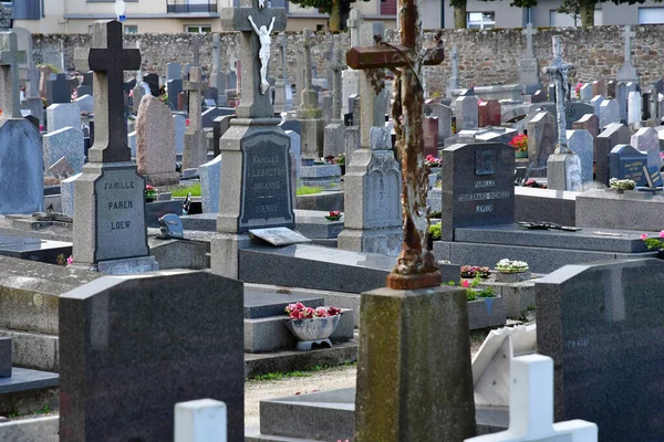 Saint Malo Francia Septiembre 2020 Cementerio — Foto de Stock