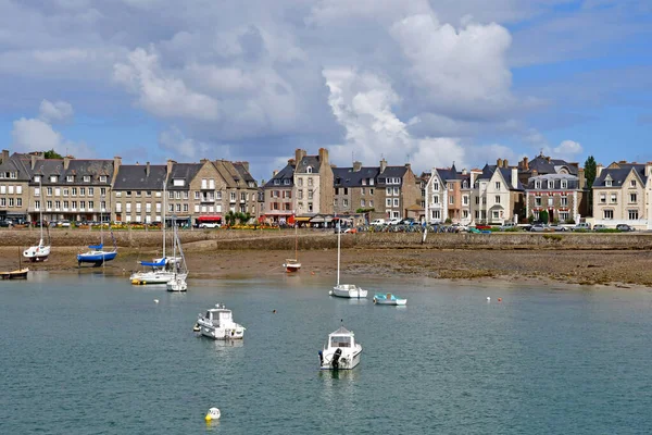 Saint Malo Frankrijk September 2020 Haven Van Pittoreske Wijk Saint — Stockfoto