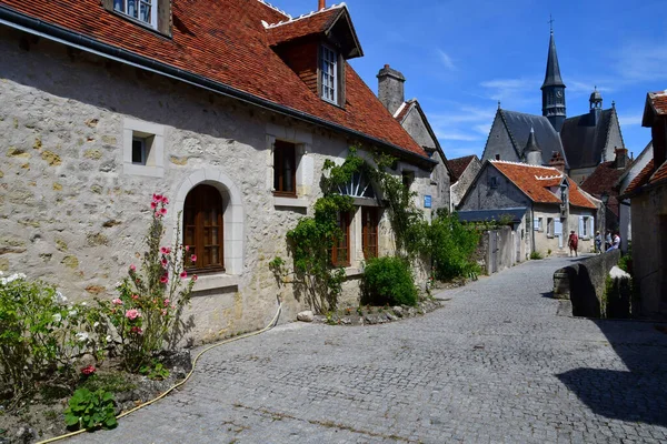 Montresor Frankreich Juli 2020 Das Dorf Und Die Stiftskirche — Stockfoto