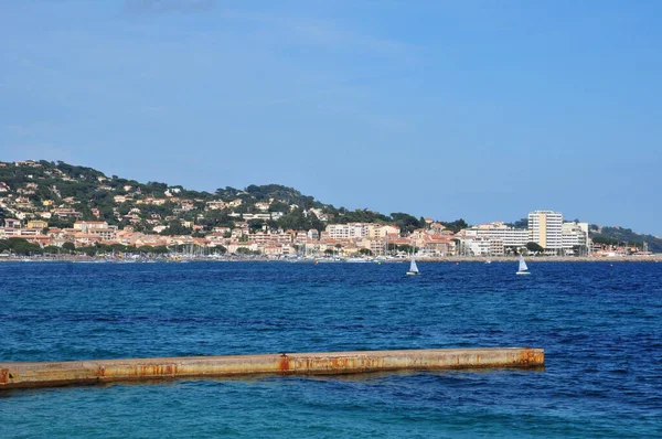 Sainte Maxime Francja Kwiecień 2016 Wybrzeże — Zdjęcie stockowe